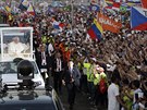 Pape Frantiek se v Panam astn Svtovch dn mldee. (27. ledna 2018)