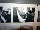 Zemský rabín Karol Sidon pi odhalování památníku Oskaru Schindlerovi.