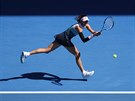PODESÁTÉ. panlská tenistka Garbie Muguruzaová (na snímku) hraje v osmifinále...