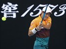 ZARPUTILE. Japonský tenista Kei Niikori bojuje na Australian Open.