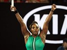 POJEDENÁCTÉ. Serena Williamsová slaví, na tenisovém Australian Open si zahraje...