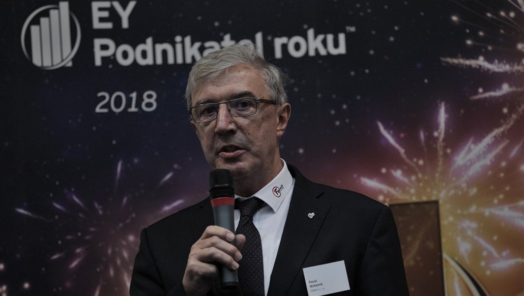Vít�z krajského kola Podnikatele roku Pavel Mohelník.