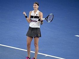 SUVERNKA. Bez ztrty setu prola Petra Kvitov do finle Australian Open.