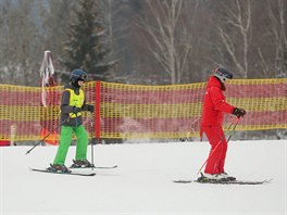 Lipno nad Vltavou, 25.1., lipno, skiarel...