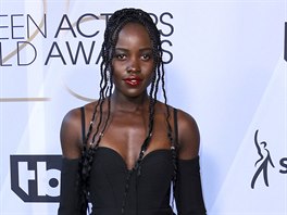 Lupita Nyong'o na udílení cen Sdruení filmových a televizních herc SAG Awards...