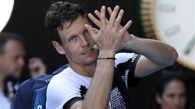 Tom Berdych se lou s Australian Open v osmifinle.