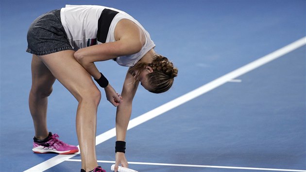 Petra Kvitov ve finle Australian Open.