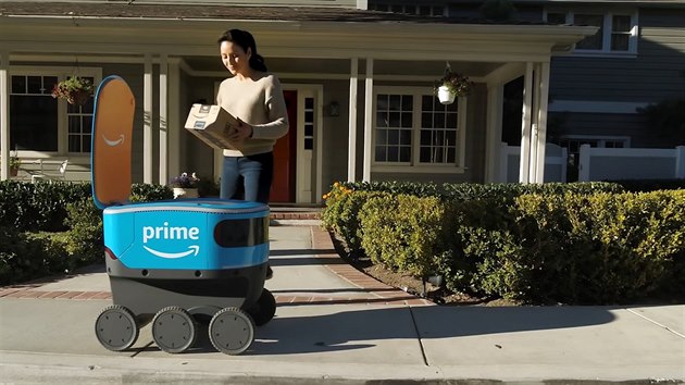 Amazon zkouší doručovat zásilky autonomnín vozítkem