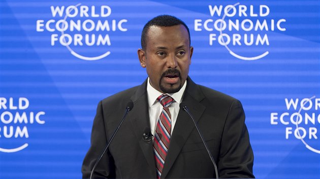 Etiopsk premir Abiy Ahmed na Svtovm ekonomickm fru v Davosu (23.1.2019)
