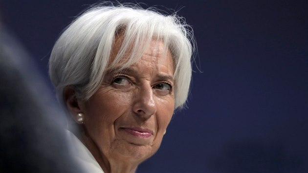 fka Mezinrodnho mnovho fondu Christine Lagardeov na Svtovm ekonomickm fru v Davosu (23. ledna 2019)