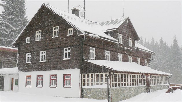 Lyseinsk bouda v Krkonoch.