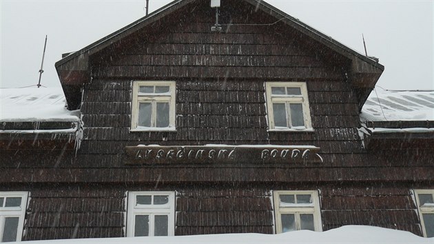 Lyseinsk bouda v Krkonoch.