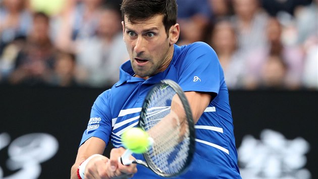 POSEDM. Srbsk tenista Novak Djokovi hraje sv sedm semifinle na Australian Open.