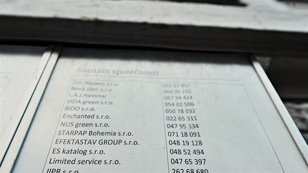 ES Katalog má sídlo v centru Brna, kde mají nahlášenou adresu další desítky firem.