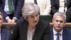 Britská premiérka Theresa Mayová pi dalím snmovním hlasování o brexitu (29....