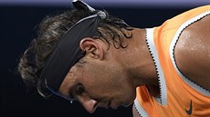 Rafael Nadal ve tvrtfinále Australian Open.
