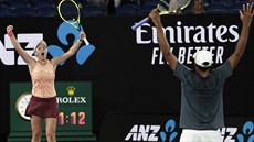 VÍTZSTVÍ. Po promnném mebolu ve finále smíené tyhry na Australian Open...