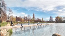 Studií revitalizace rybníka Stráž se pelhřimovská radnice zabývá už dva roky. Vychází z návrhu architekta Vojtěcha Kratochvíla.