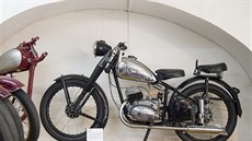 Motocykl ČZ 150 C z roku 1951 na snímku pořízeném 22. ledna 2019 v Malém muzeu...