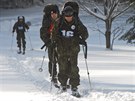 Extrémní armádní závod Winter Survival napí Jeseníky