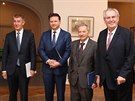 Prezident Milo Zeman pijal na Praském hrad premiéra Andreje Babie, ...