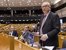 Pedseda Evropské komise Jean-Claude Juncker v Evropském parlamentu pi jednání...