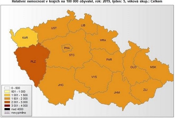 Relativn nemocnost v krajch