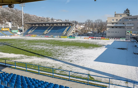 Zlínský stadion Letná ped startem ligového jara