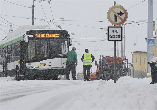 Dopravní komplikace v Plzni (3. února 2019)