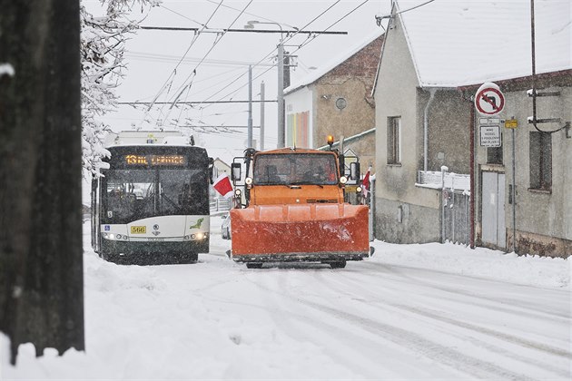 Dopravní komplikace v Plzni (3. února 2019)