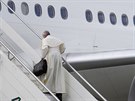 Pape Frantiek odletl do Spojených arabských emirát. (3. února 2019)