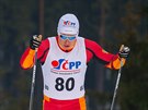 Michal Novák bhem mistrovství R v bhu na lyích v Novém Mst.
