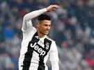 Cristiano Ronaldo z Juventusu v prbhu utkání proti Parm.