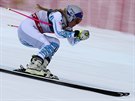 Amerianka Lindsey Vonnová na trati první ásti alpské kombinace na MS v Aare