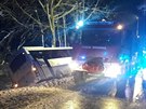 Nehoda na silnici mezi Ostrovem u Stříbra na Tachovsku a Heřmanovou Hutí na...