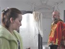 Yvona Stolařová a Hynek Čermák během natáčení Poslední aristokratky