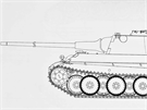 Tankový kanón ráe 88 mm se osvdil u na tancích Tiger. Tiger II pak nesl...