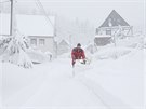 Sníh se drí zejména na horách, v Mikulov ho v lednu napadlo opravdu hodn.