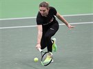 Rumunská tenistka  Simona Halepová pi tréninku ped Fed Cupem v Ostrav.