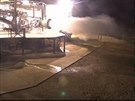 SpaceX otestoval motor kosmické lodi, která poletí k Marsu