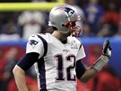 Tom Brady z New England Patriots po nepovedené akci