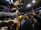 LeBron James z LA Lakers má fanouky i v Bostonu.