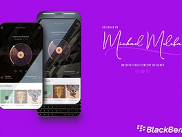 Designový koncept BlackBerry Alpha se sendviovou konstrukcí