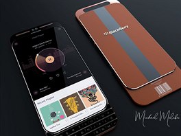 Designový koncept BlackBerry Alpha se sendviovou konstrukcí