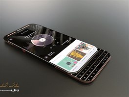 Designový koncept BlackBerry Alpha se sendviovou konstrukcí