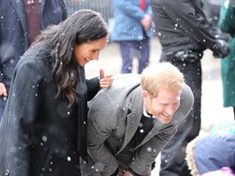 Vévodkyn Meghan a princ Harry (Bristol, 1. února 2019)