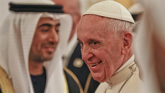 Pape Frantiek navtvil Spojen arabsk emirty jako prvn hlava mskokatolick crkve. (3. nora 2019)