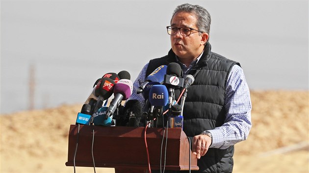 Egyptsk ministr pro pamtky Chlid Anan (2. nora 2019)