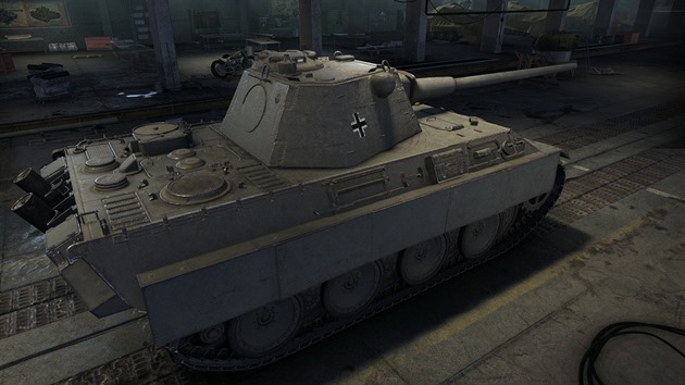 Stedn tank PzKpfw V Panther se po pezbrojen na dlouhou acht-acht mohl stt vkonnm zkladem nmeck Panzerwaffe. Zde na 3D modelu ve he World of Tanks.