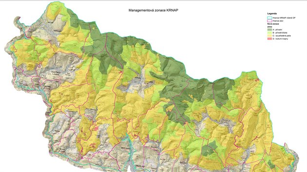 Návrh Managementové zonace Krkonošského národního parku